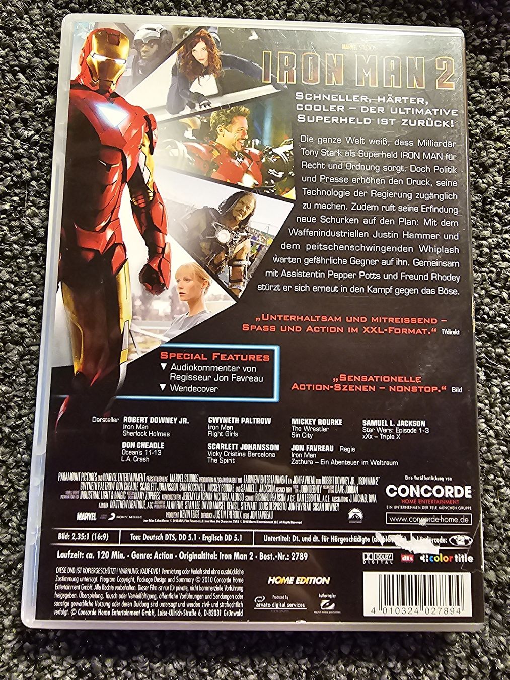 Tutti i DVDs: Iron Man 2 DVD (19256) – Usato da Ruswil venduto da jan_bxl5 1