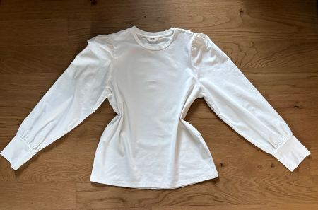 Object Sweater Weiss mit Puffärmeln Grösse S neuwertig