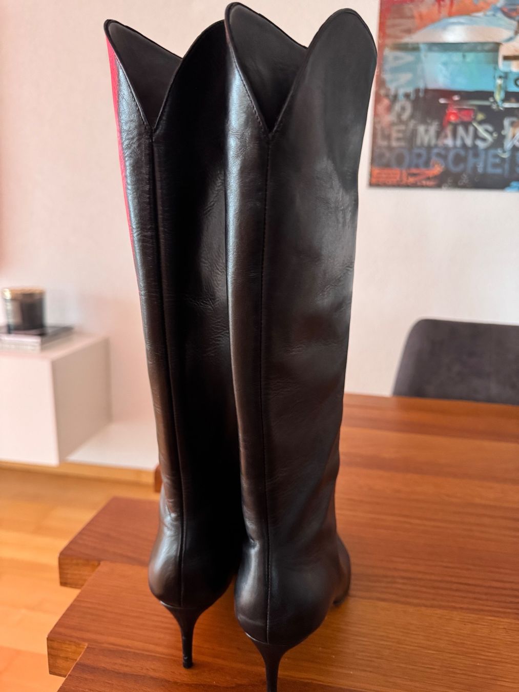 Damenschuhe: Elegante Lederstiefel, schwarz, Gr. 40 – Gebraucht aus Dübendorf von Malcika1 2