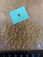 110 Ösen Gold farbig / für Modeschmuck