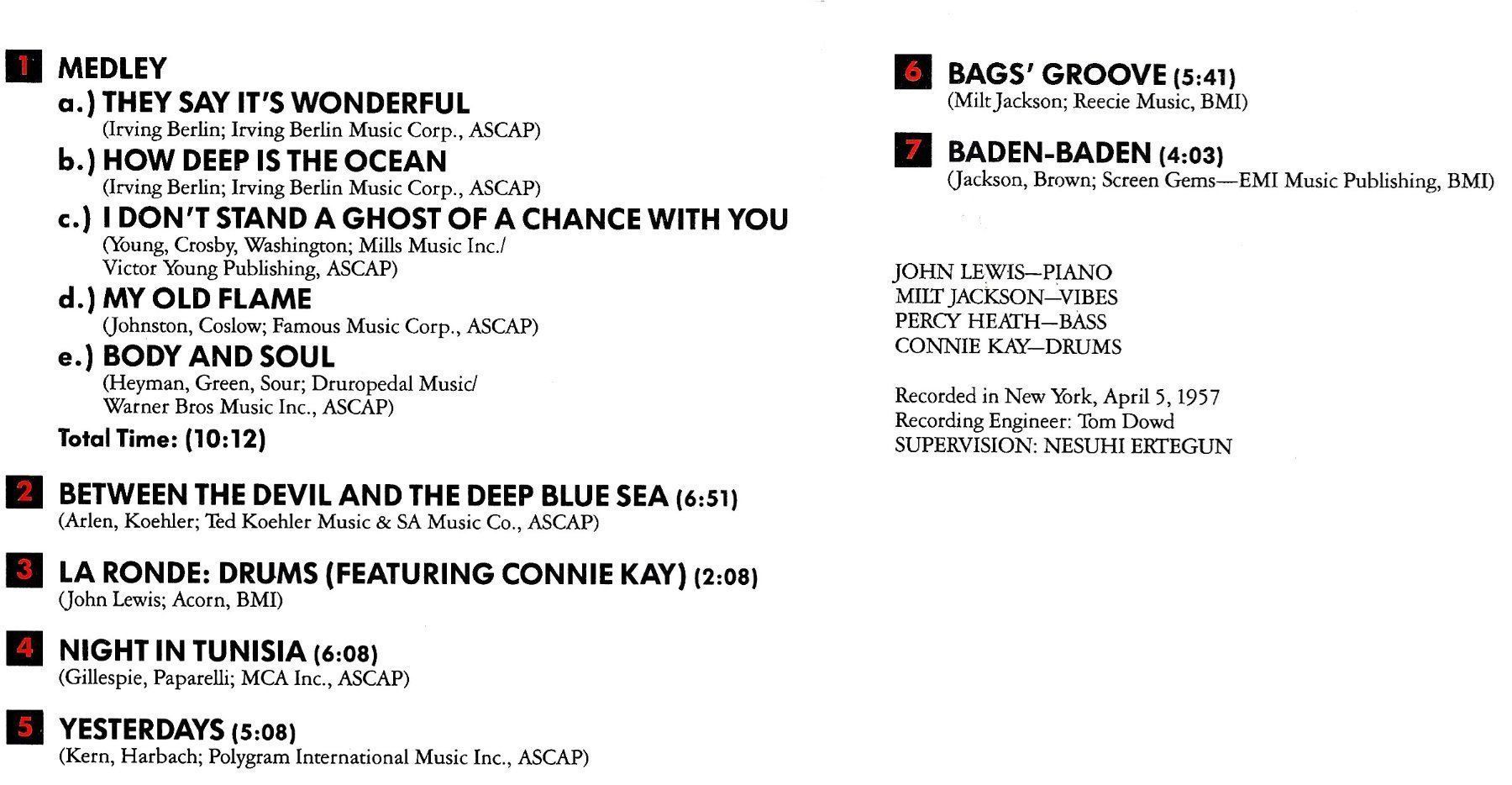 CDs: Modern Jazz Quartet SAME Connie Kay John Lewis Cool Jazz CD – Gebraucht aus Kandergrund von Sososo 2