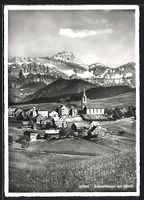 Schwellbrunn, Ortsansicht gegen Säntis