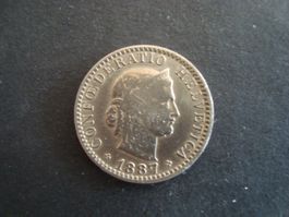 20  Rp 1887 auflage 0.50 million