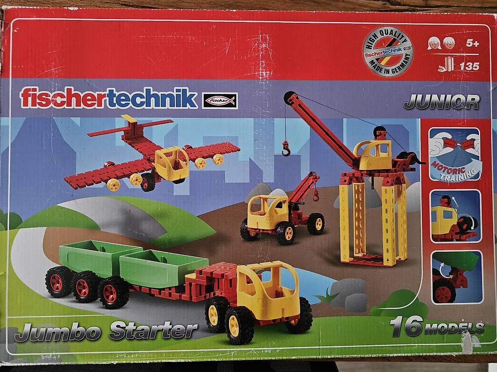 Fischer Kit di costruzioni: Fischertechnik Junior Jumbo Starter - 16 Modelle, 5+ – Usato da Neukirch (Egnach) venduto da Bonita6