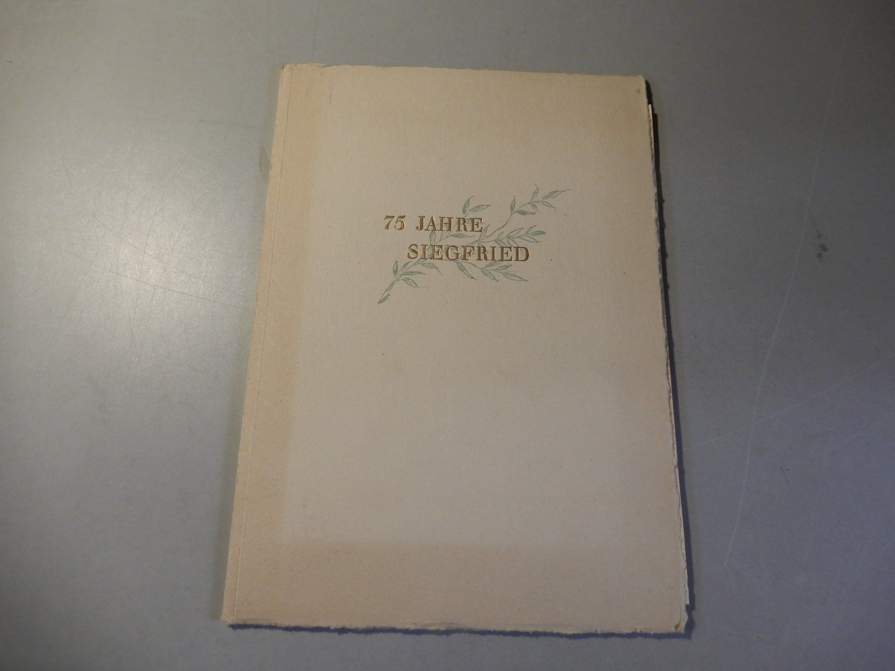 Bücher: 75 Jahre Siegfried Festschrift mit Einlageblatt – Gebraucht aus Erstfeld von Mario_boe0