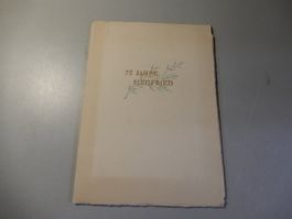 75 Jahre Siegfried Festschrift mit Einlageblatt
