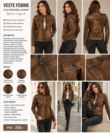 Vends Veste Femme intemporel & élégante