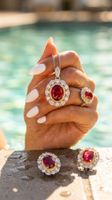 Ensemble de bijoux Rubis