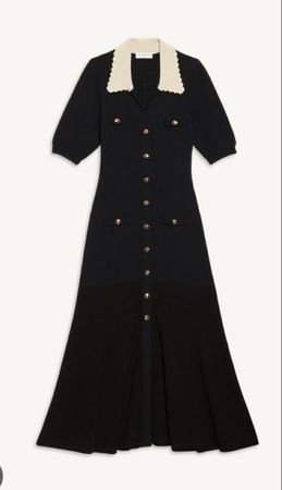 Sandro Elegant  Knitted Midi Dress 