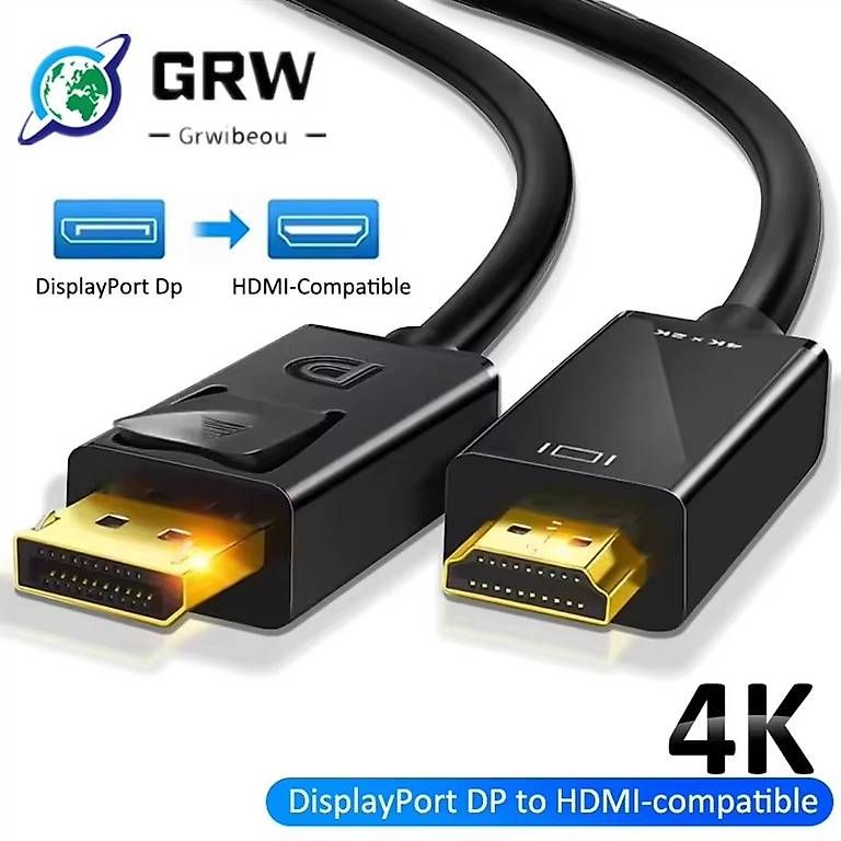 Cavi: N E U, Display-Port auf HDMI 4K Kabel mit 50% Rabatt – Nuovo e nell'imballaggio originale da Windisch venduto da Neclect