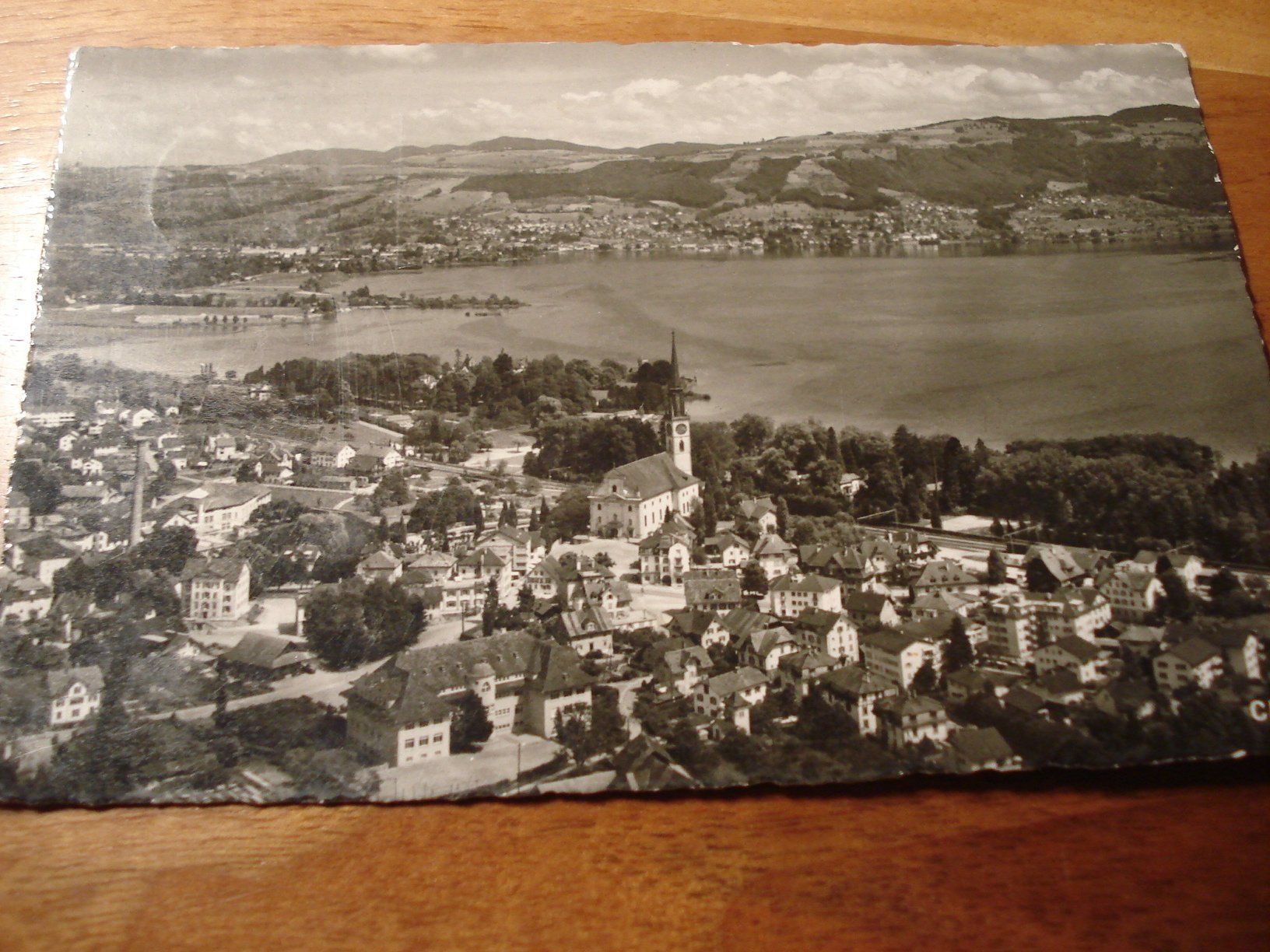 Cartes postales: Cham, Panorama, 1958, gelaufen – D'occasion à Niederwil AG par morostahu