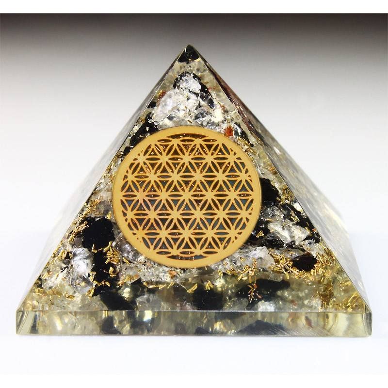 Minerali & Pietre curative: Pyramide Orgon-Flow - Bergkristall/Turmalin – Nuovo e nell'imballaggio originale da Mauren venduto da Yeelen