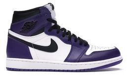 Jordan 1 Retro High, Court Purple White, 42.5