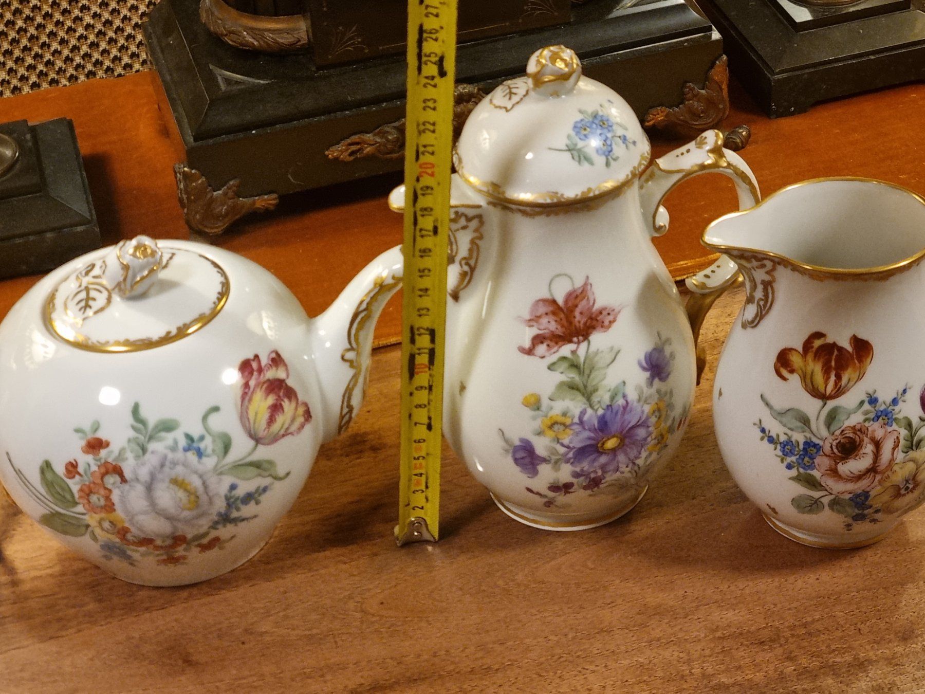 Fürstenberg Set di piatti: Fürstenberg Kaffeeservice handbemalt, datiert 1956 – Usato da Scharnachtal venduto da devin03 2