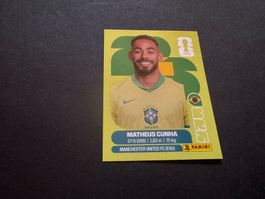 Panini FIFA Fussball WM 2026 Sticker Matheus Cunha BRA 17