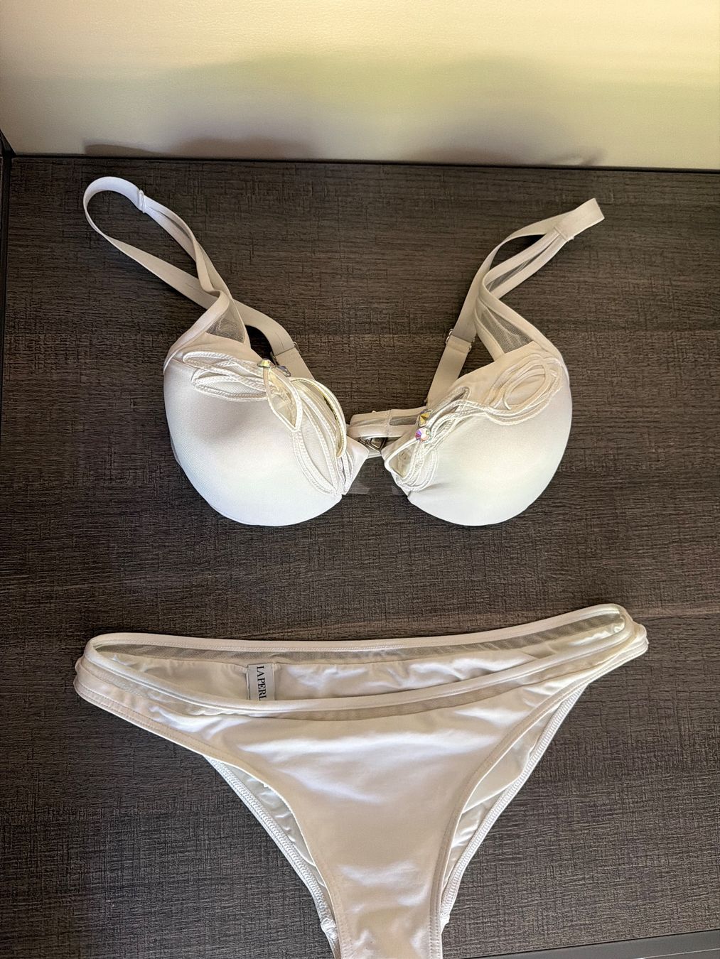 La Perla Costumi da bagno & Bikini: LA PERLA BH und Slip Set Weiss Grösse 75b – Usato da Agra venduto da Milena_L 3