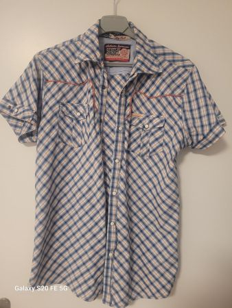 Kurzarmhemd Scotch Apparel kariert Grösse S guter Zustand