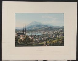 Luzern Pilatus von Dikenmann grosse Ansicht