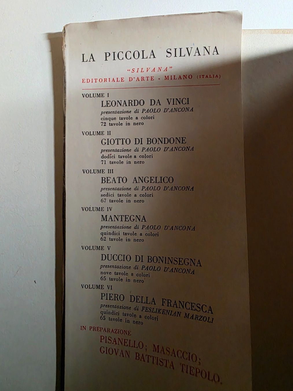 Libri: Piero Della Francesca - Piccola Silvana - 1956 – Usato da Walterswil BE venduto da Lonitti 7