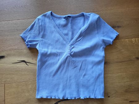 Kiabi jolis t-shirts d'été bleus, taille M - Super état!