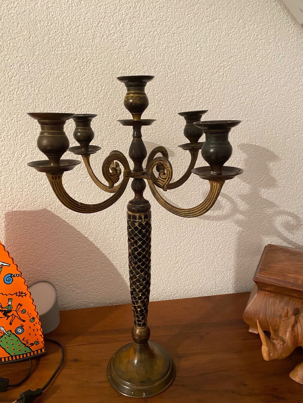 Kerzenständer: Kerzenständer 5-armig  53 cm x 35 cm – Gebraucht aus Buchs ZH von Sten7 9