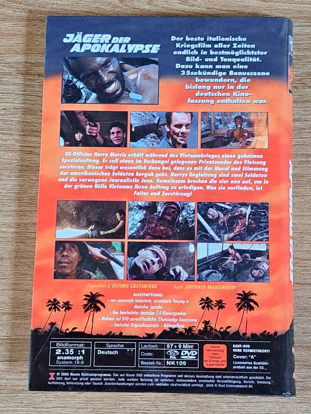 Alle DVDs: DVD Jäger der Apokalypse, Grosse Hartbox, Uncut 97 + 9 Min. – Gebraucht aus Unterseen von Kanica 1