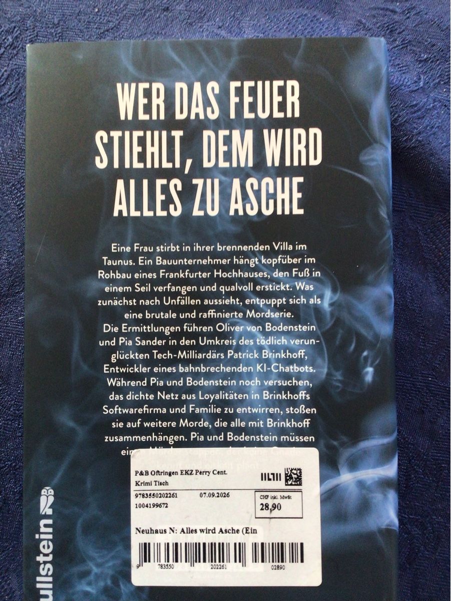 Libri: Nele Neuhaus Alles wird Asche – Usato da Oftringen venduto da anbara 1