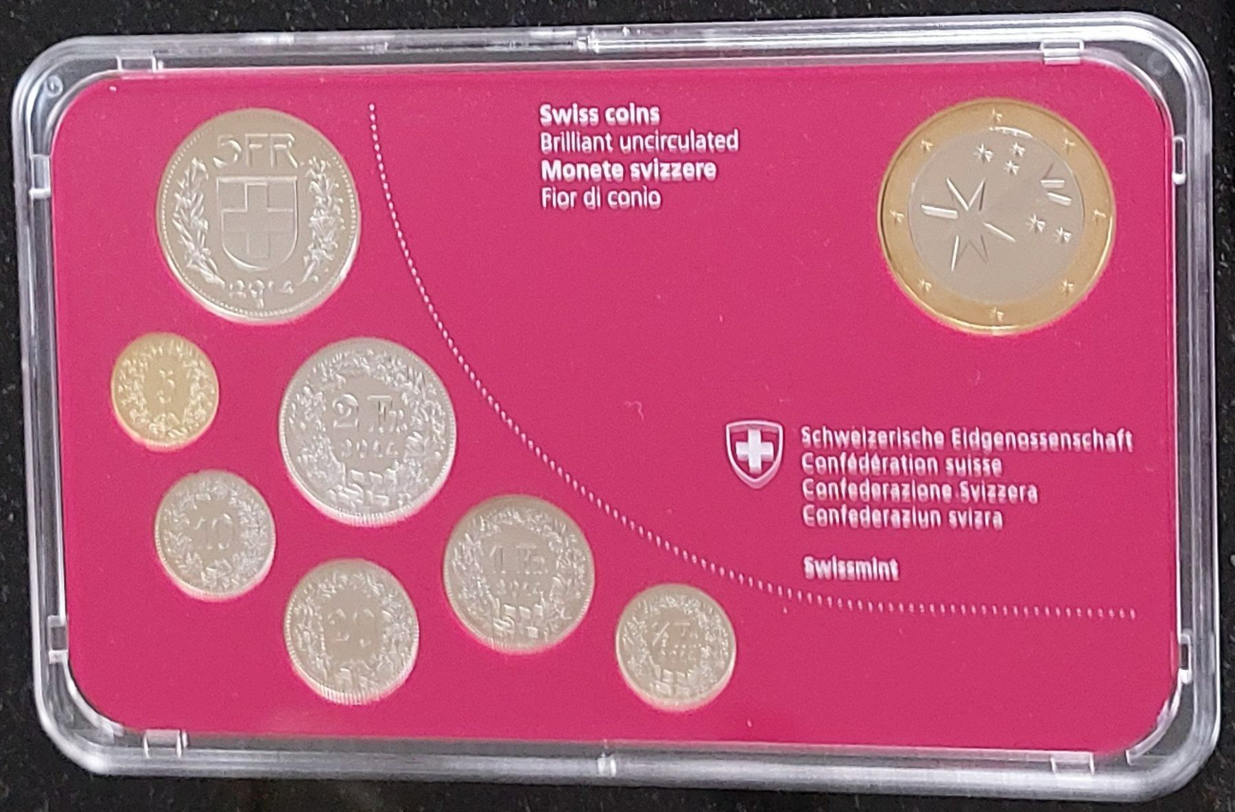 Tutti le monete: CH - Münzsatz 2014 stgl Weihnachten – Nuovo (secondo la descrizione) da Arch venduto da moneyswiss 2