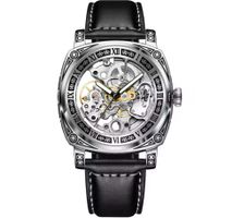 Montre homme GLENAW, automatique squelette acier inoxydable