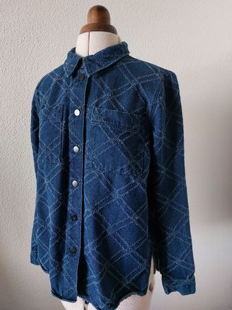 Coster Copenhagen Jeanshemd Jacke blau Grösse M