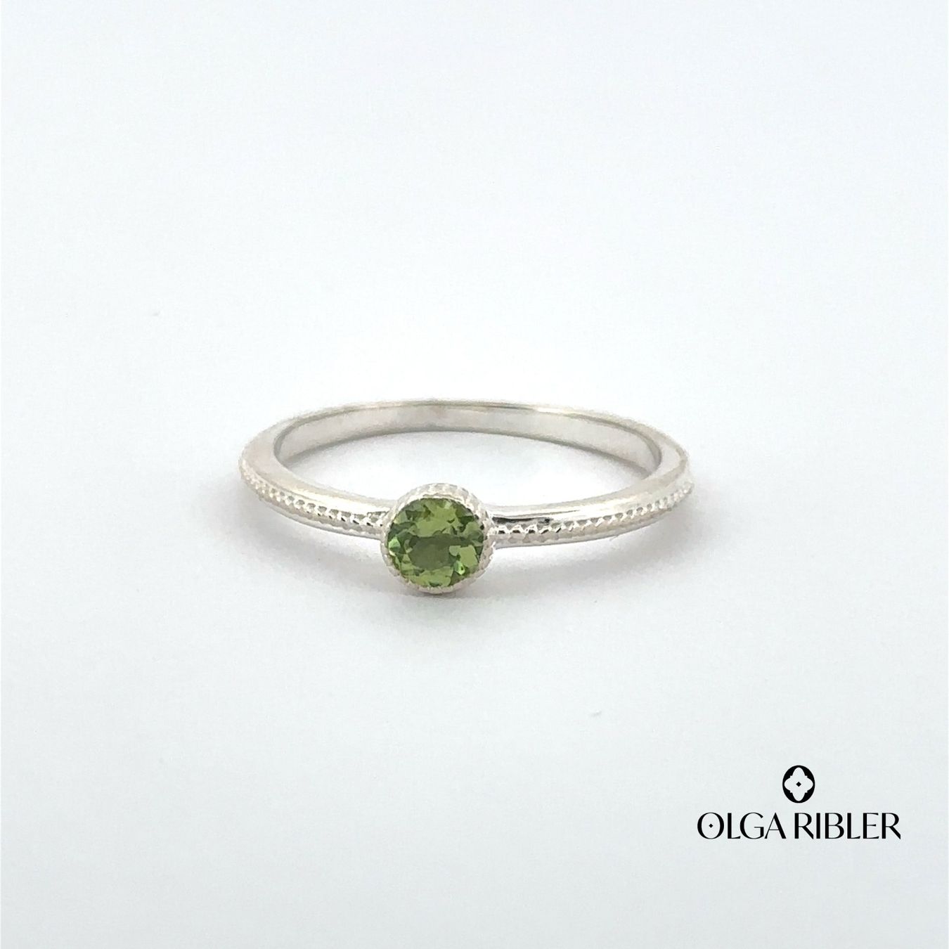 Olga Ribler Ringe: Unikate Silber Ring 925 mit Peridot Grösse 54 – Neu (gemäss Beschreibung) aus Luzern von Schmuckoutlet