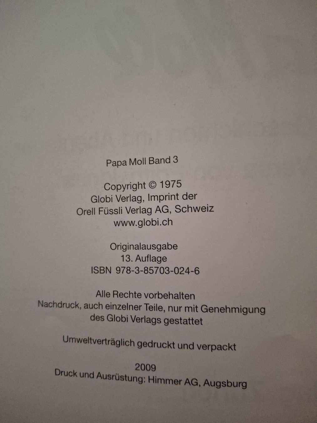 Libri: Papa Moll Band 3 – Usato da Egg b. Zürich venduto da Pronsch 1