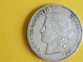 5 Franken 1891 super top **** ( Poste A+ )