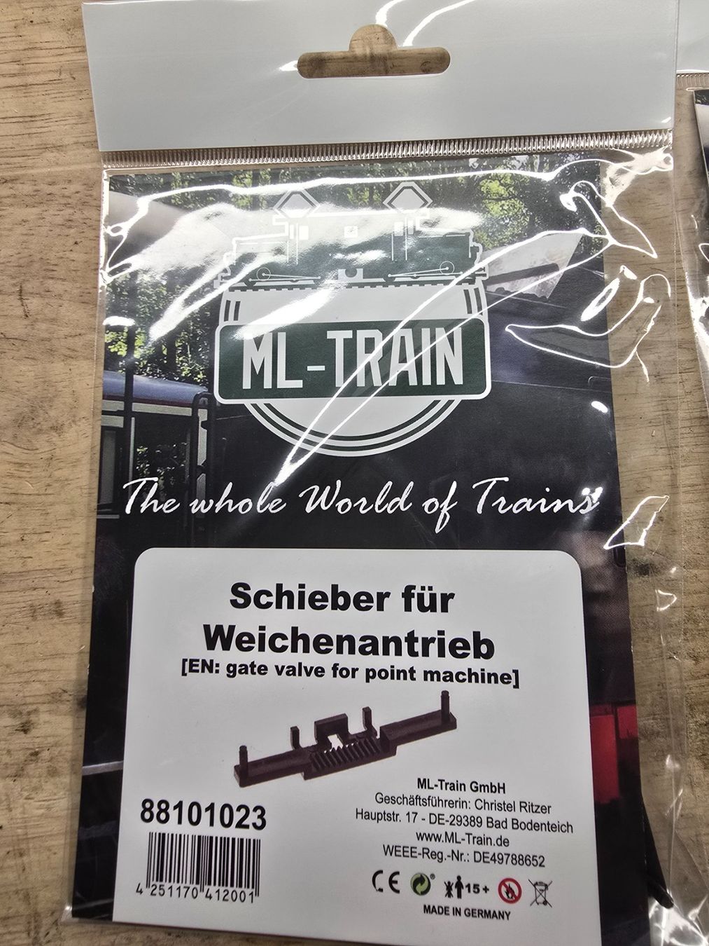 Modellini di ferrovie: ML-Train Schieber für Weichenantrieb, Neu, Originalverpackt – Nuovo e nell'imballaggio originale da Breitenbach venduto da gnieserli 1