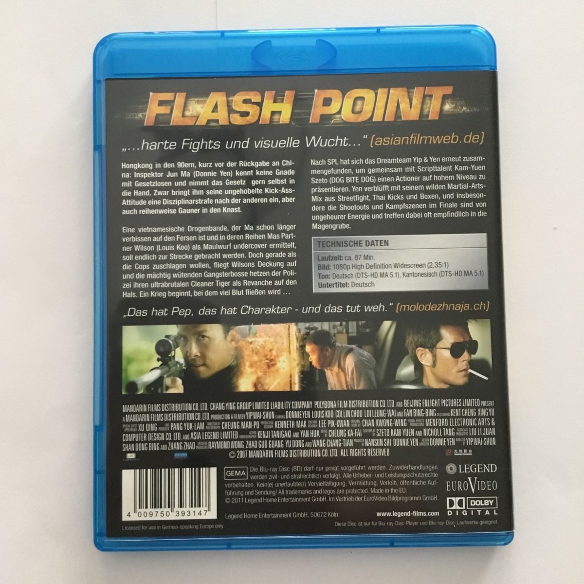 Alle DVDs: Flash Point Blu Ray Neu Wertig  – Neu (gemäss Beschreibung) aus Blauen von berlingo65 1