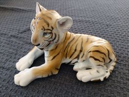 Rosenthal Porzellanfigur"Liegender Tiger" T. Kärner Mod. 699