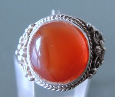 Karneol Silber 925 Fingerring Gr. 53