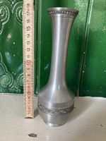 Gebr. Gisi Zinn Vase, Olten, Schweiz, Sammlerstück Vintage