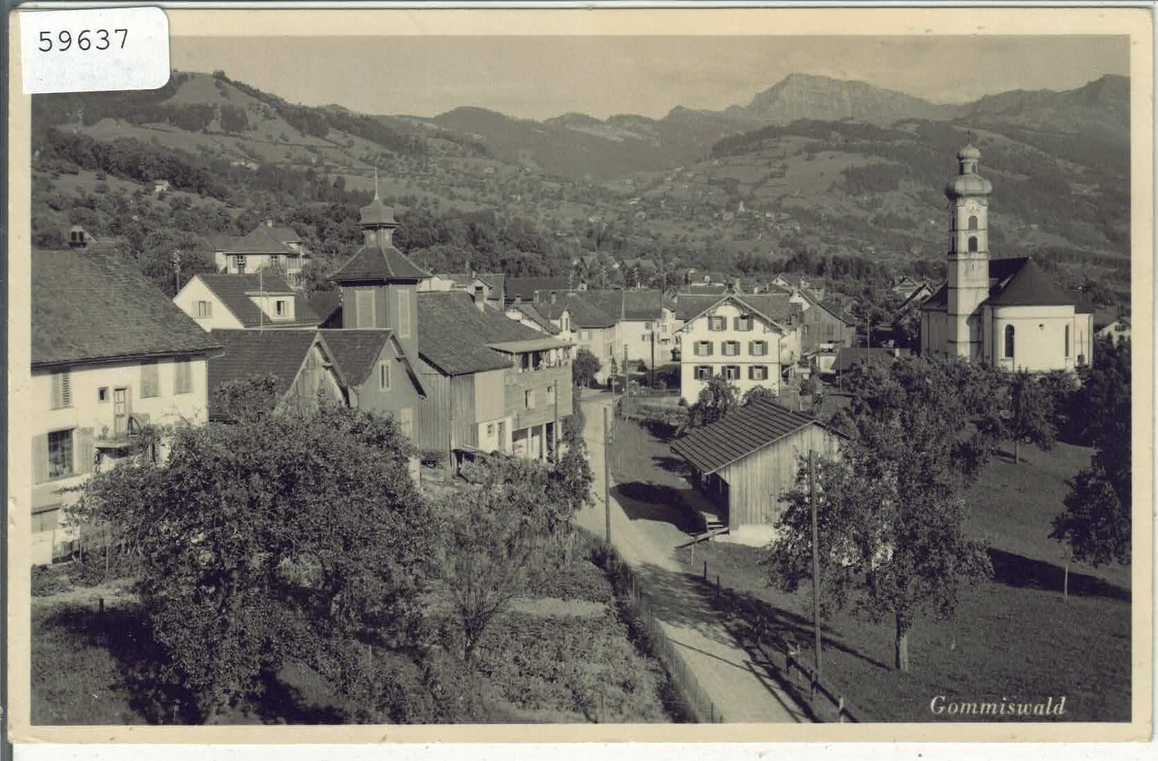 Cartoline postali: Gommiswald - Dorfansicht – Usato da Ettingen venduto da Kartenplanet