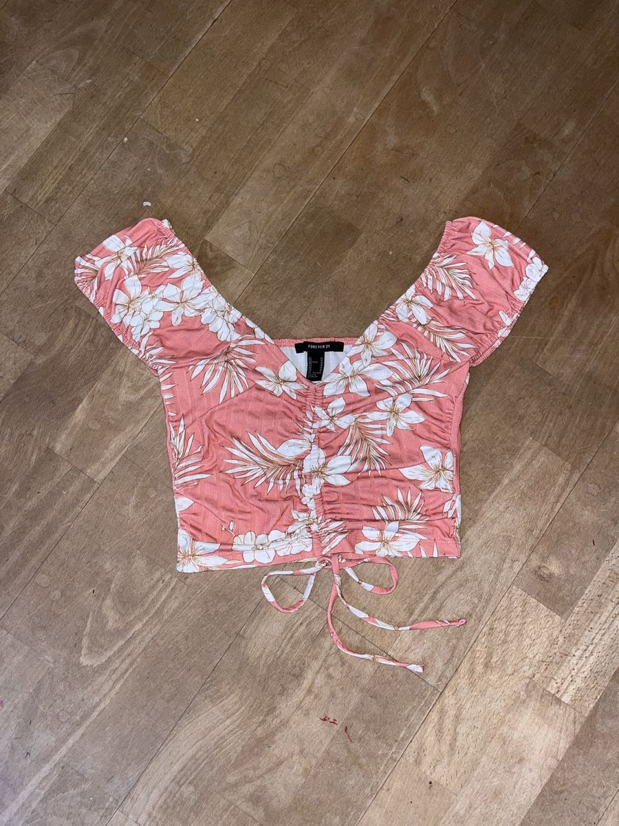 Top: Blumen Crop Top, Grösse M – Usato da Stäfa venduto da jo1735