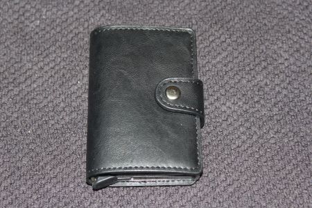 schwarz RFID Block Leder Karten etui