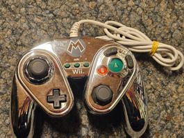 Original Wii Gamecube Controller Metal Mario Edition