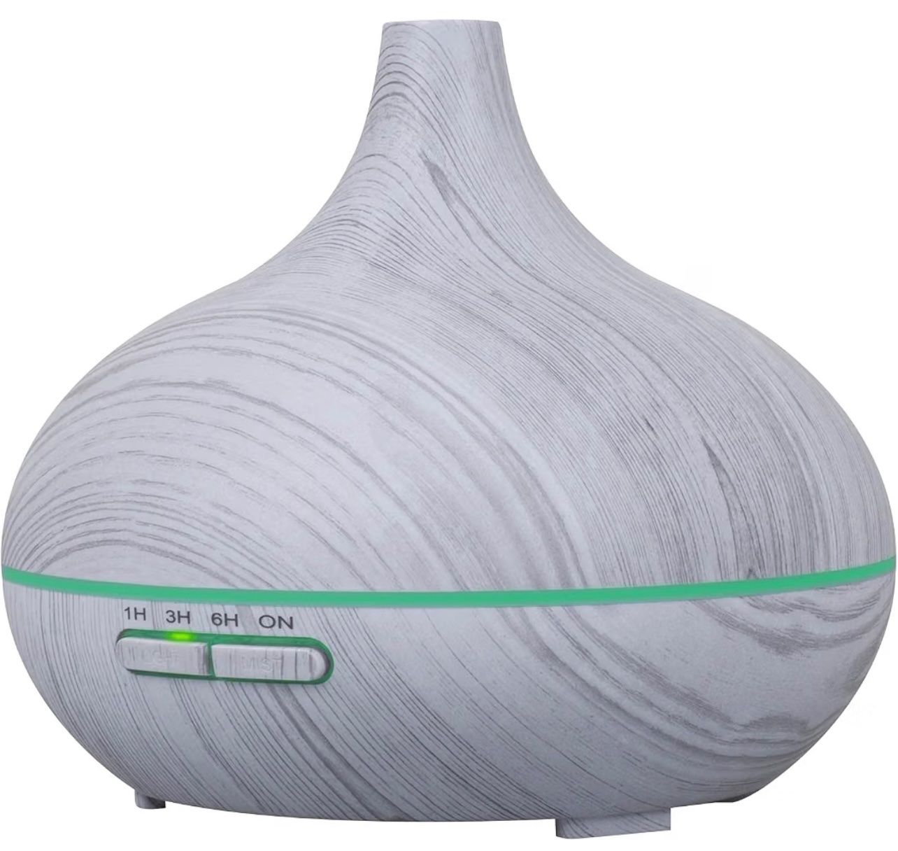 Duftöldiffusoren: Aroma Diffuser 300ml mit LED Licht Holzoptik grau – Neu und originalverpackt aus Basel von Seifehuesli 3