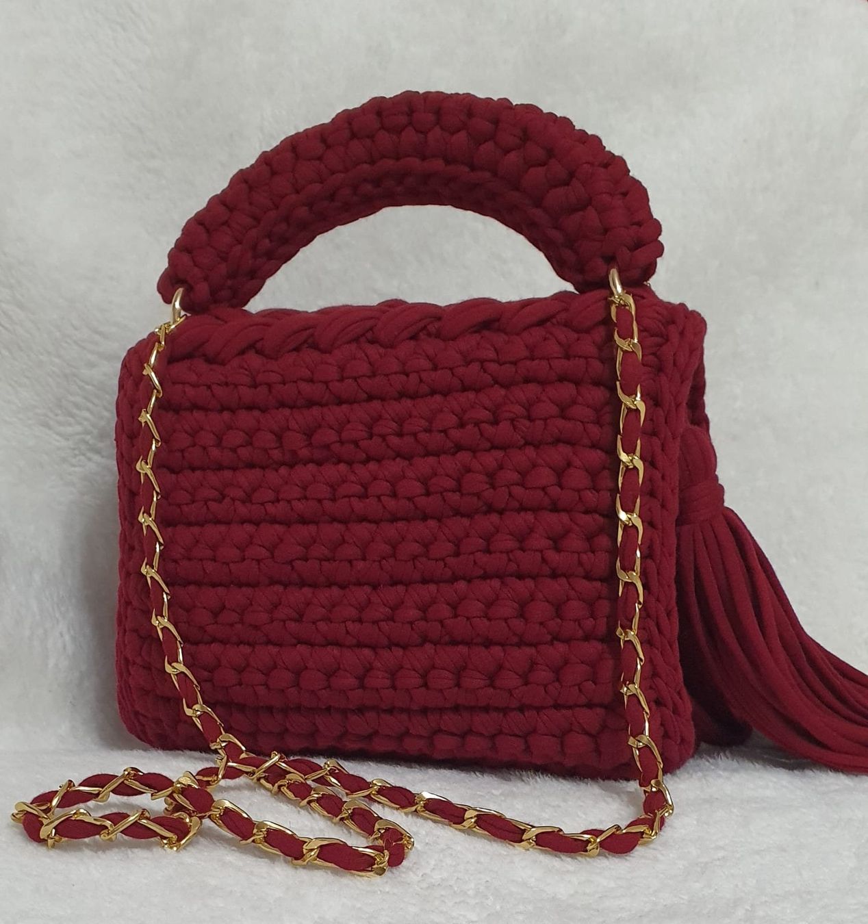 Borse da donna: Handgefertigte Häkeltasche – Nuovo (secondo la descrizione) da Kaltbrunn venduto da gurlukhandmade 1