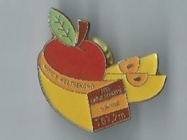 Äpfel-Cremeschnitte Weltrekord, Pin