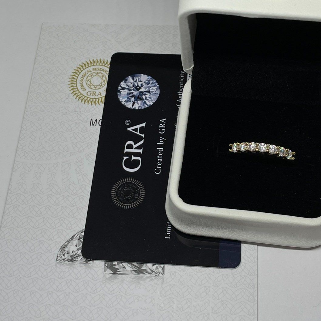 Anelli: Moissanite Ring, Silber 0.7ct - Gr. 54 Zertifikat – Nuovo (secondo la descrizione) da Thun venduto da Creative-Art-Tess 5