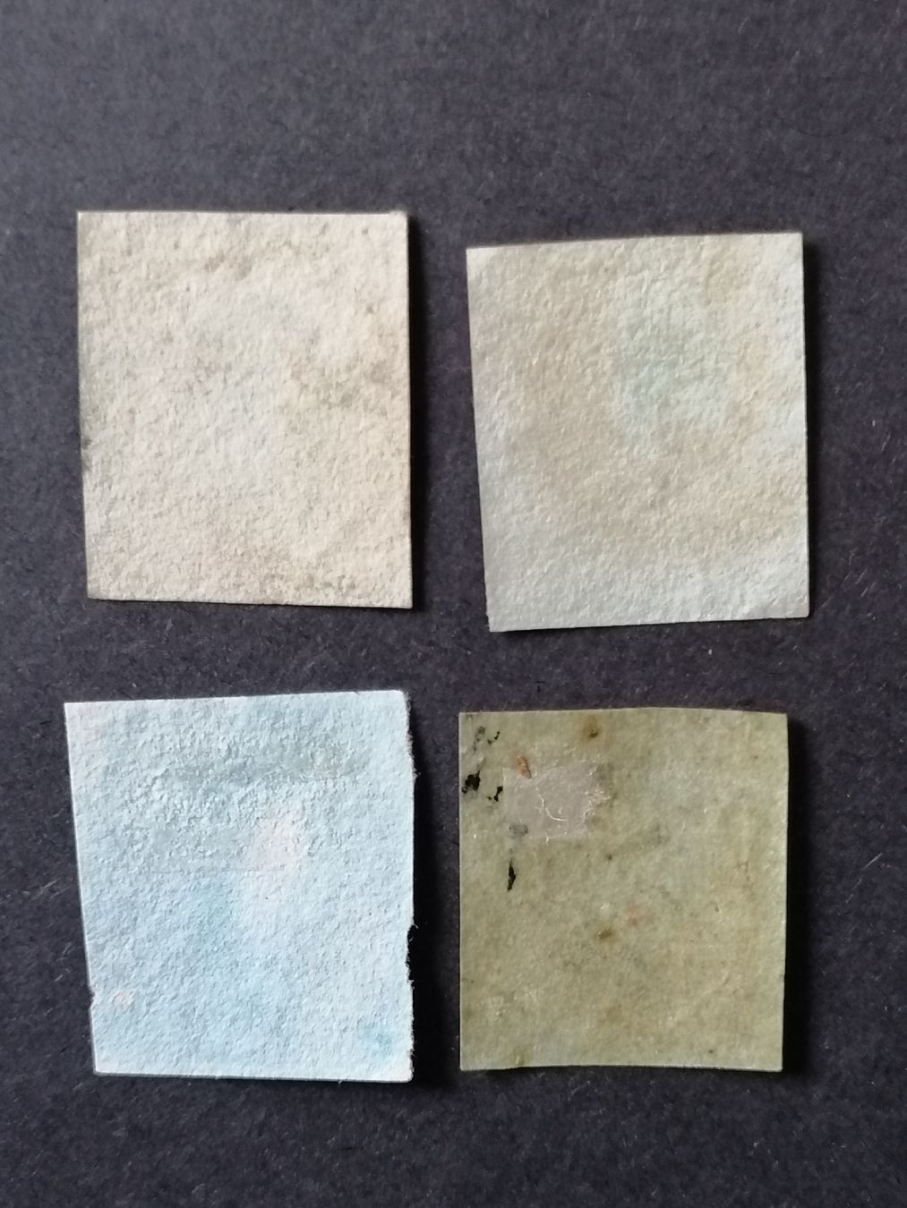Alle Briefmarken: 4mal One Penny red 1841  – Gebraucht aus Happerswil von tschergi 1