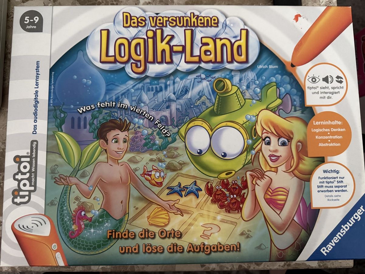 Ravensburger Jeux: TipToi Brettspiel Das versunkene Logik-land – D'occasion à Hedingen par S.Alic01