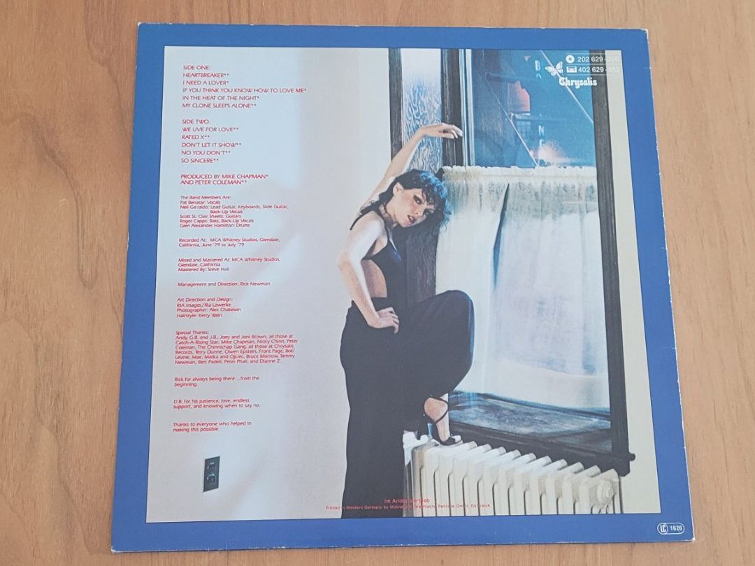 Dischi in vinile: LP  Pat Benatar – Usato da Martigny venduto da MZ-67 1