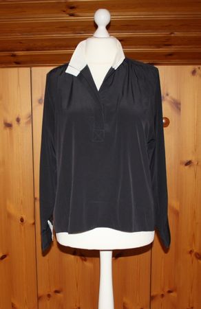 Bluse LUTZ TEUTLOFF schwarz - weiss Gr. 42